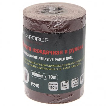 479 р. Бумага наждачная P-240 100ммх10м рулон ROCKFORCE ROCKFORCE rf-sr4240a  с доставкой в г. Майкоп. Увеличить фотографию 1
