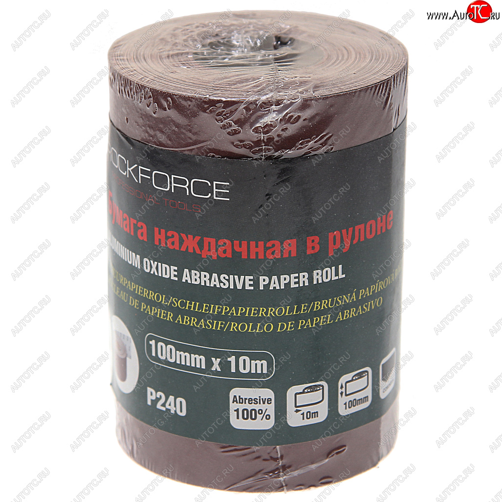 479 р. Бумага наждачная P-240 100ммх10м рулон ROCKFORCE ROCKFORCE rf-sr4240a  с доставкой в г. Майкоп