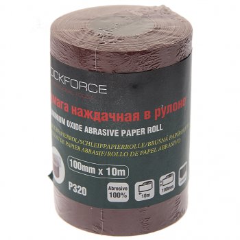 559 р. Бумага наждачная P-320 100ммх10м рулон ROCKFORCE ROCKFORCE rf-sr4320a  с доставкой в г. Майкоп. Увеличить фотографию 1
