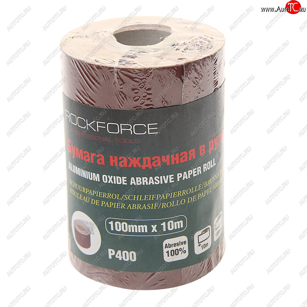 479 р. Бумага наждачная P-400 100ммх10м рулон ROCKFORCE ROCKFORCE rf-sr4400a  с доставкой в г. Майкоп