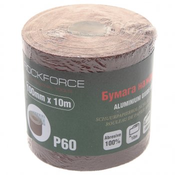 559 р. Бумага наждачная P-60 100ммх10м рулон ROCKFORCE ROCKFORCE rf-sr460a  с доставкой в г. Майкоп. Увеличить фотографию 1