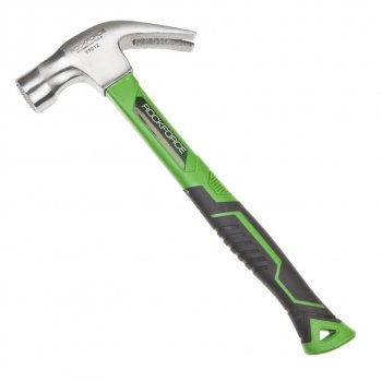 539 р. Молоток гвоздодер 0.350кг фибергласовая ручка ROCKFORCE ROCKFORCE rf-t7012  с доставкой в г. Майкоп. Увеличить фотографию 1