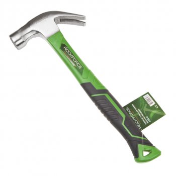 579 р. Молоток гвоздодер 0.450кг фибергласовая ручка ROCKFORCE ROCKFORCE rf-t7016  с доставкой в г. Майкоп. Увеличить фотографию 1