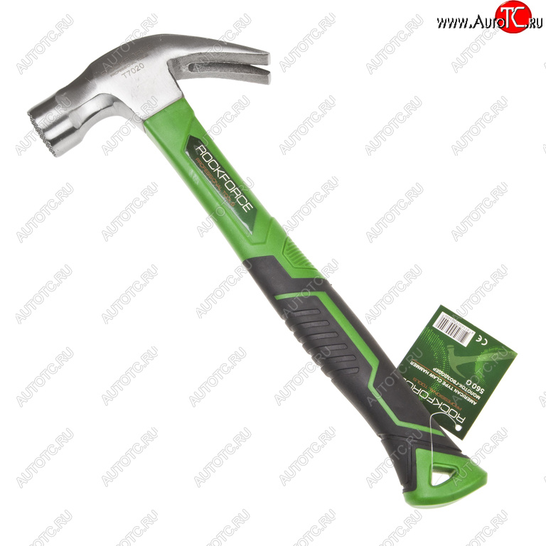 699 р. Молоток гвоздодер 0.560кг фибергласовая ручка ROCKFORCE ROCKFORCE rf-t7020  с доставкой в г. Майкоп
