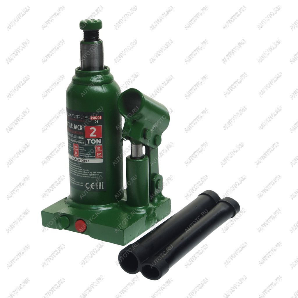 1 539 р. Домкрат бутылочный 2т 150-280мм с клапаном ROCKFORCE ROCKFORCE rf-t90204(ds)  с доставкой в г. Майкоп