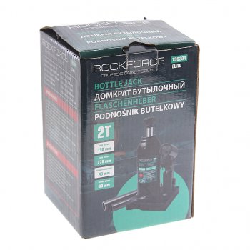 1 999 р. Домкрат бутылочный 2т 150-278мм с клапаном ROCKFORCE ROCKFORCE rf-t90204euro  с доставкой в г. Майкоп. Увеличить фотографию 3