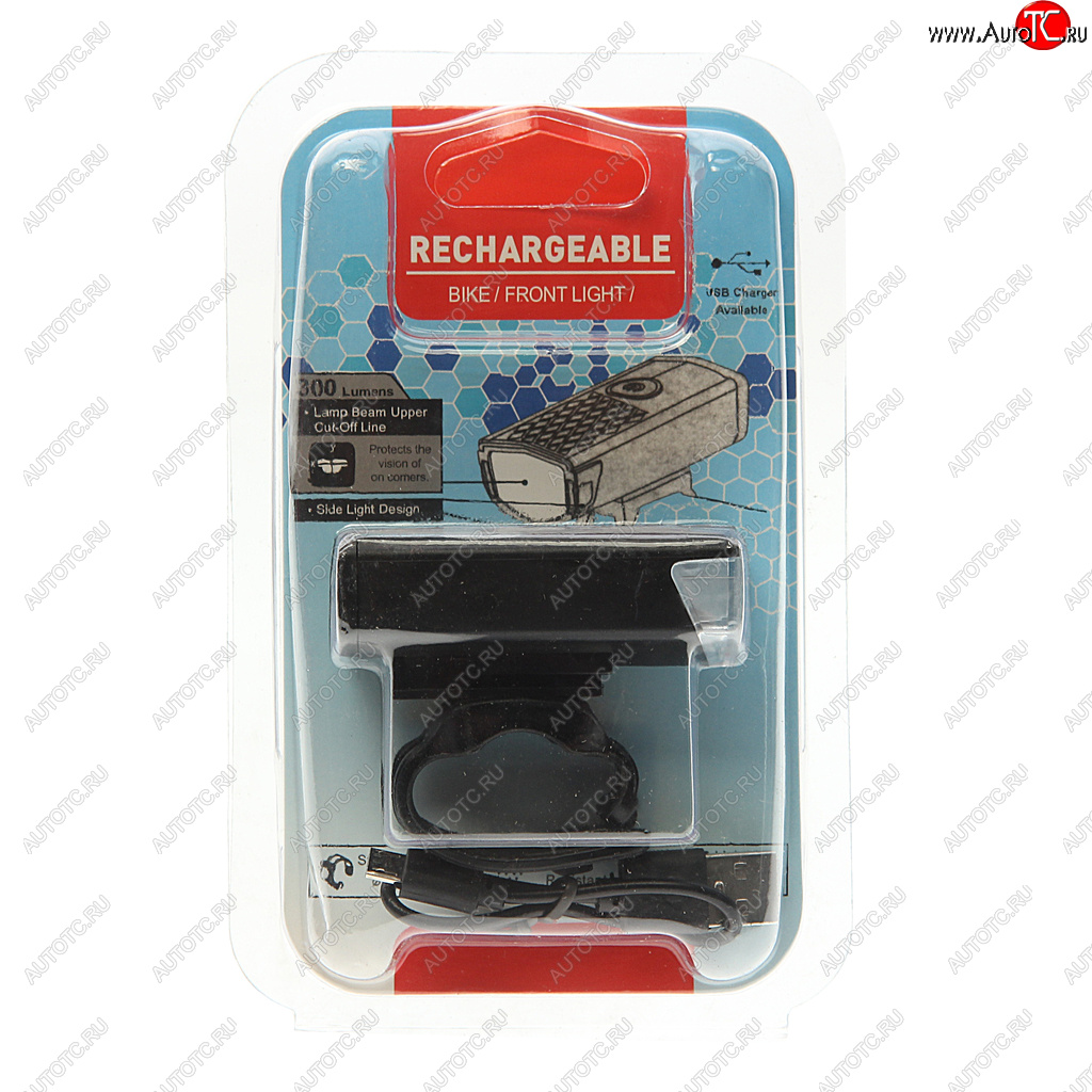 899 р. Фонарь велосипедный передний USB кабель с аккумулятором 800mAh Super Led NO NAME rpl-2255  с доставкой в г. Майкоп