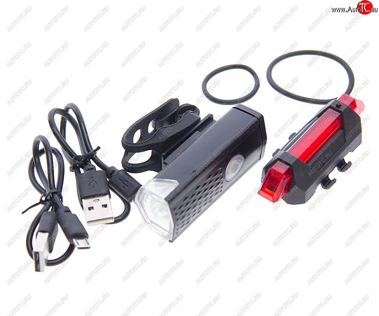 999 р. Фонарь велосипедный набор USB кабель с аккумулятором 480mAh Led NO NAME rpl-2255dc-918  с доставкой в г. Майкоп