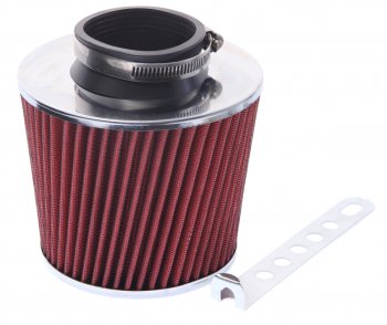 1 399 р. Фильтр воздушный PRO SPORT TORNADO красный хром широкий d=70 PRO SPORT rs-00126  с доставкой в г. Майкоп. Увеличить фотографию 2