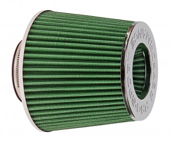 1 269 р. Фильтр воздушный PRO SPORT MEGA FLOW зеленый хром d=70 PRO SPORT rs-03565  с доставкой в г. Майкоп. Увеличить фотографию 1