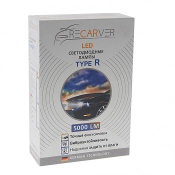 2 999 р. Лампа светодиодная 12V H4 P43t-38 5000Lm (2шт.) Type R RECARVER RECARVER rtrled50h4-2  с доставкой в г. Майкоп. Увеличить фотографию 3