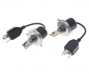 2 999 р. Лампа светодиодная 12V H4 P43t-38 5000Lm (2шт.) Type R RECARVER RECARVER rtrled50h4-2  с доставкой в г. Майкоп. Увеличить фотографию 1