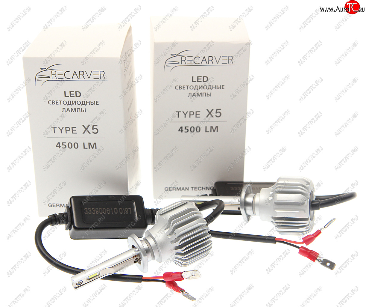 2 299 р. Лампа светодиодная 12V H1 P14.5s 4500Lm (2шт.) Type X5 OMEGALIGHT OMEGALIGHT rtx5led70h1-2  с доставкой в г. Майкоп