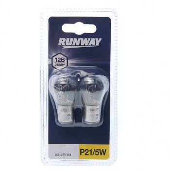 114 р. Лампа 12V P215W BAY15d блистер (2шт.) RUNWAY RUNWAY rw4029  с доставкой в г. Майкоп. Увеличить фотографию 1