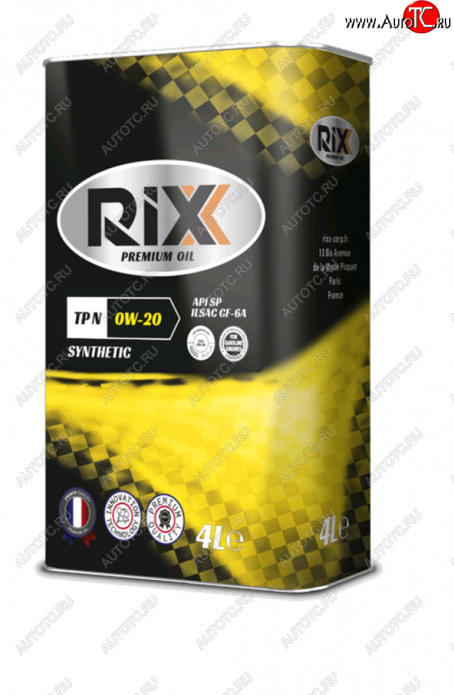 3 299 р. Масло моторное TP N SP 0W20 синт.4л RIXX RIXX rx0002tpn RIXX rx0002tpn  с доставкой в г. Майкоп