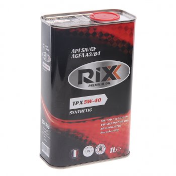 829 р. Масло моторное TP X SN/CF 5W40 синт.1л RIXX RIXX rx0006tpx RIXX rx0006tpx  с доставкой в г. Майкоп. Увеличить фотографию 1