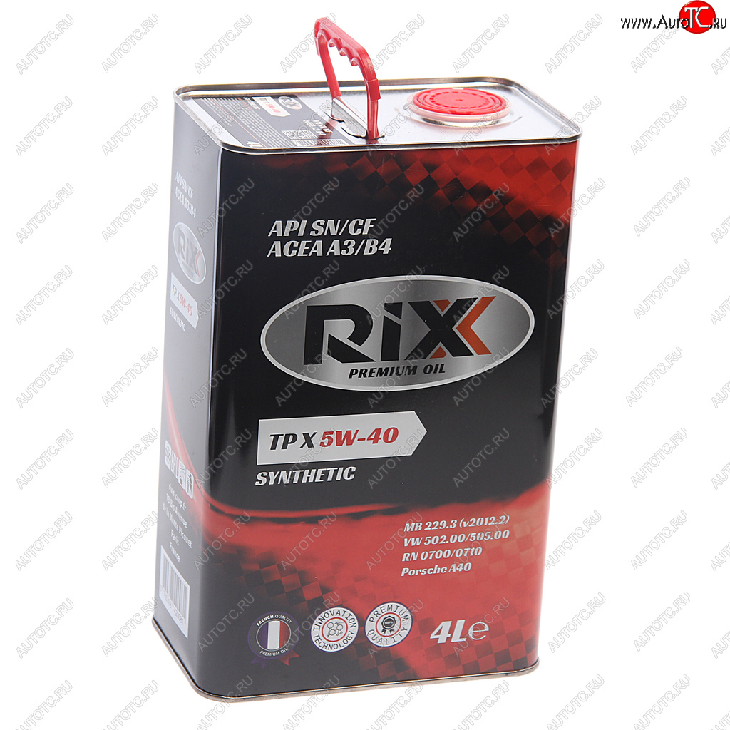 2 669 р. Масло моторное TP X SN/CF 5W40 синт.4л RIXX RIXX rx0007tpx RIXX rx0007tpx  с доставкой в г. Майкоп