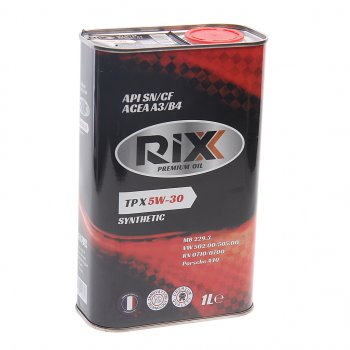 689 р. Масло моторное TP X SN/CF А3/В4 5W30 синт.1л RIXX RIXX rx0011tpx RIXX rx0011tpx  с доставкой в г. Майкоп. Увеличить фотографию 1
