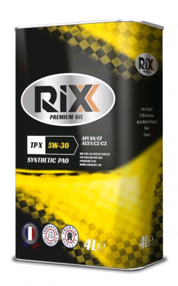 2 889 р. Масло моторное TP X SN/CF C2/C3 5W30 синт.4л RIXX RIXX rx0022tpx RIXX rx0022tpx  с доставкой в г. Майкоп. Увеличить фотографию 1