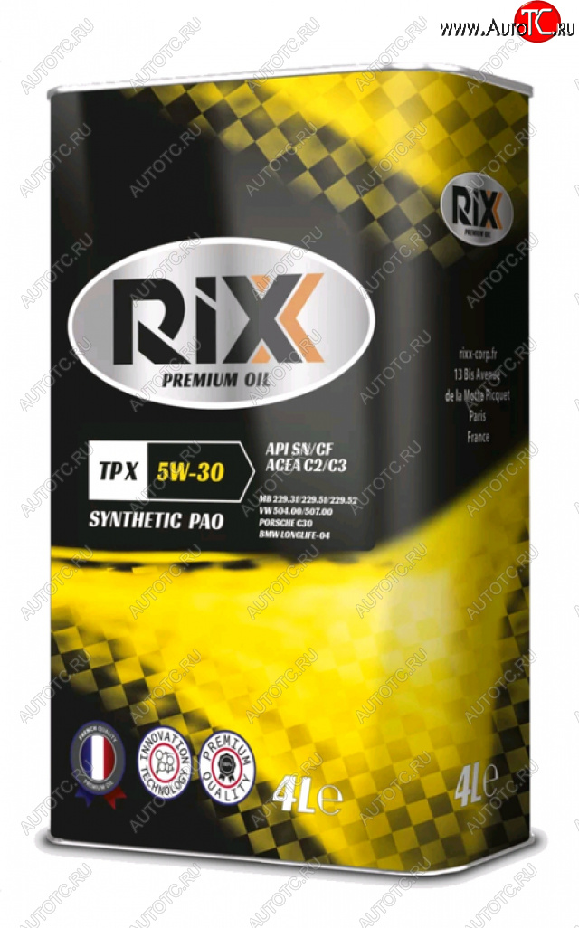 2 889 р. Масло моторное TP X SN/CF C2/C3 5W30 синт.4л RIXX RIXX rx0022tpx RIXX rx0022tpx  с доставкой в г. Майкоп