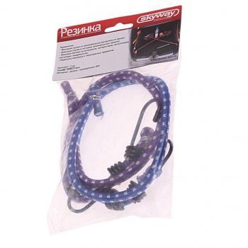 185 р. Жгут крепления груза эластичный 0.6мх8мм (2шт.) SKYWAY SKYWAY s06001004  с доставкой в г. Майкоп. Увеличить фотографию 1