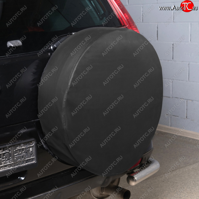 989 р. Чехол на запасное колесо R-15 d=67см экокожа черный SKYWAY SKYWAY s06301045  с доставкой в г. Майкоп