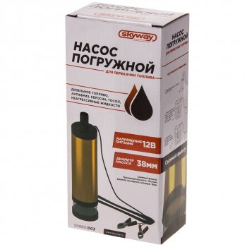 1 429 р. Насос для перекачки технических жидкостей 12V 12лмин. d=38мм с фильтром SKYWAY SKYWAY s08801003  с доставкой в г. Майкоп. Увеличить фотографию 2