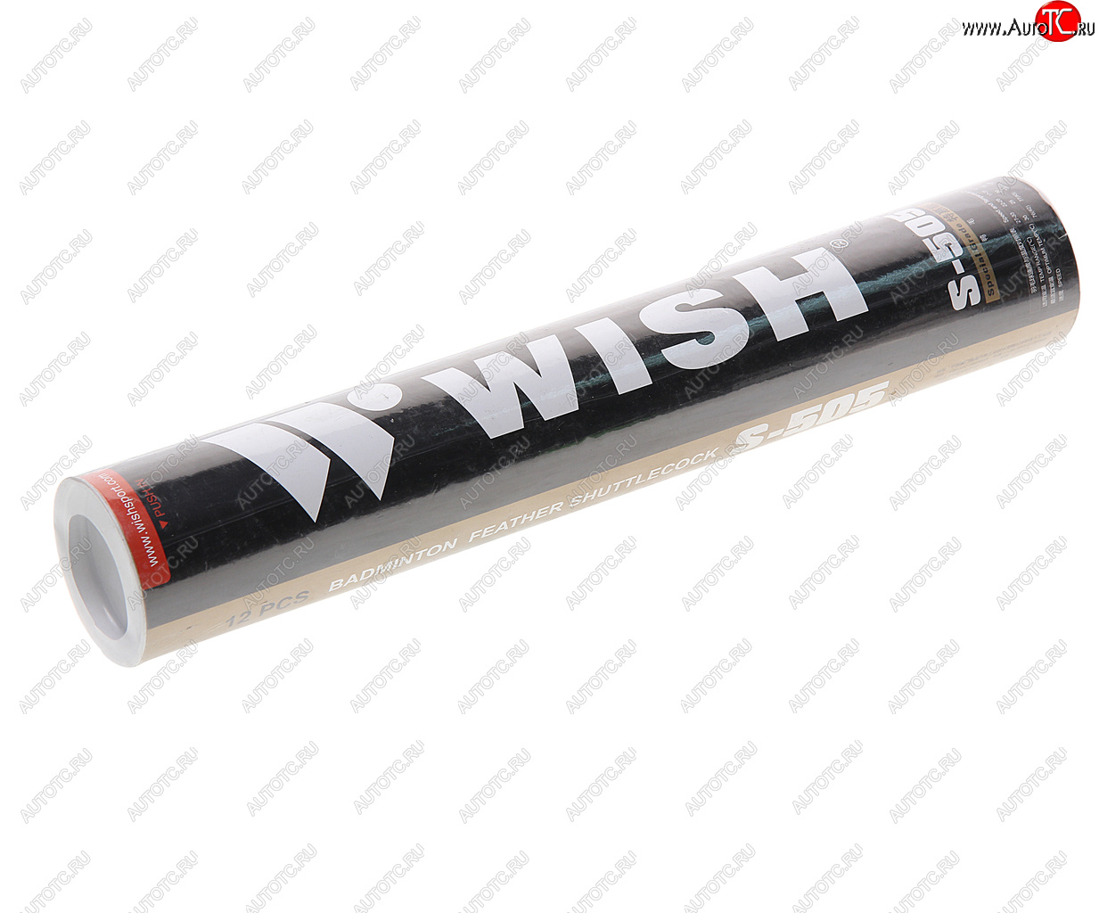 1 039 р. Волан для бадминтона (пероэва) средней скорости в тубе 12шт. WISH WISH s-505  с доставкой в г. Майкоп