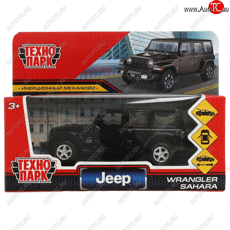 919 р. Модель автомобиля JEEP Sahara металлическая ТЕХНОПАРК ТЕХНОПАРК sahara 5d-12-bk  с доставкой в г. Майкоп