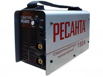 7 249 р. Аппарат сварочный 5.5кВт 10-190А d=2.0-5.0 140-260В инвертор компакт РЕСАНТА РЕСАНТА саи-190к  с доставкой в г. Майкоп. Увеличить фотографию 1