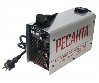 13 549 р. Аппарат сварочный 7.7кВт 10-250А d=2.0-5.0 180-240В инвертор РЕСАНТА РЕСАНТА саи 250  с доставкой в г. Майкоп. Увеличить фотографию 1