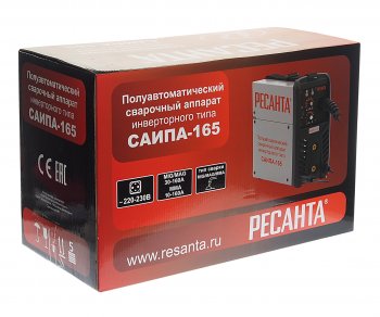 17 799 р. Аппарат сварочный 4.7кВт 20-160А d=0.6-0.9 инвертор полуавтомат РЕСАНТА РЕСАНТА саипа-165  с доставкой в г. Майкоп. Увеличить фотографию 4