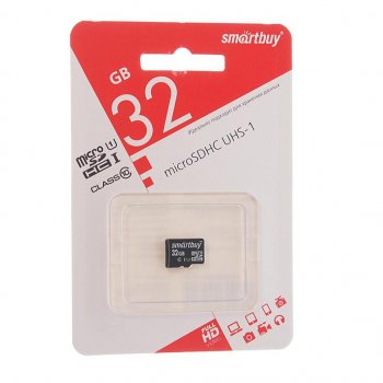 439 р. Карта памяти 32GB MicroSD class 10 SMART BUY SMART BUY sb32gbsdcl10-00  с доставкой в г. Майкоп. Увеличить фотографию 1