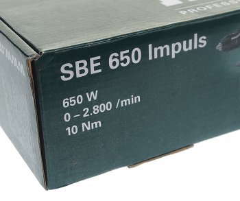 10 249 р. Дрель ударная 650Вт METABO METABO sbe 650  с доставкой в г. Майкоп. Увеличить фотографию 7