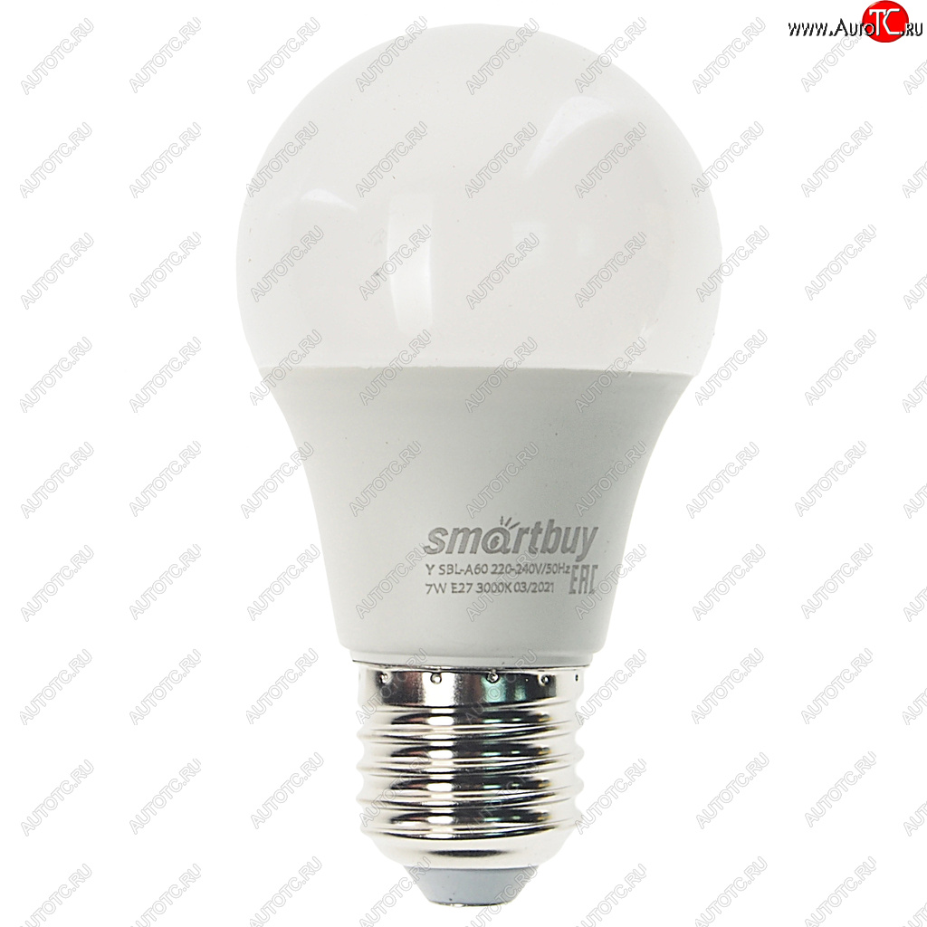 72 р. Лампа светодиодная E27 A60 7W(60W) 220V теплый SMART BUY SMART BUY sbl-a60-07-30k-e27-n  с доставкой в г. Майкоп