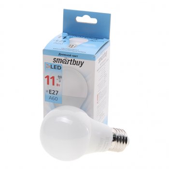 78 р. Лампа светодиодная E27 A60 11W(90W) 220V холодный SMART BUY SMART BUY sbl-a60-11-40k-e27-a  с доставкой в г. Майкоп. Увеличить фотографию 1