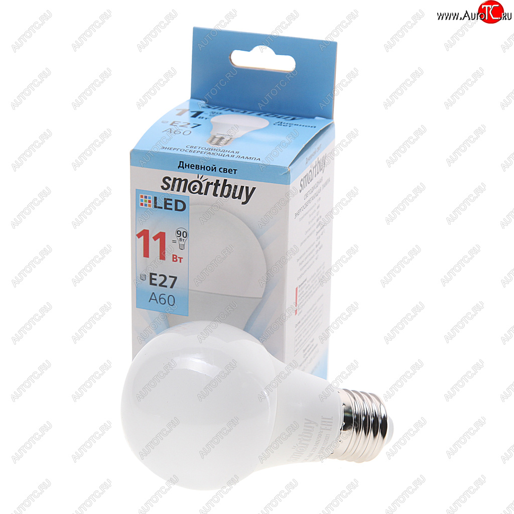 78 р. Лампа светодиодная E27 A60 11W(90W) 220V холодный SMART BUY SMART BUY sbl-a60-11-40k-e27-a  с доставкой в г. Майкоп
