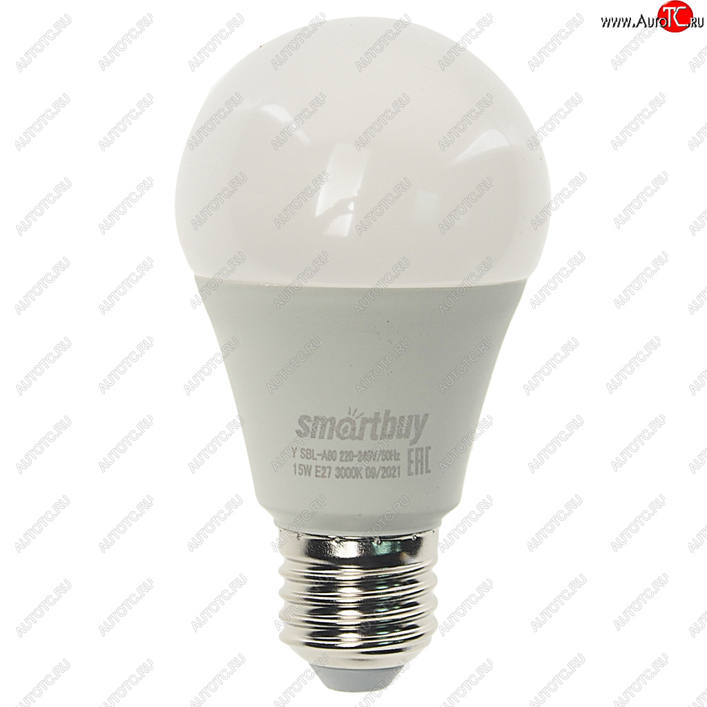 95 р. Лампа светодиодная E27 A60 15W(120W) 220V теплый SMART BUY SMART BUY sbl-a60-15-30k-e27  с доставкой в г. Майкоп