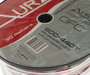 459 р. Кабель акустический 12Ga (2х4мм) 1м AURA AURA scc-440t 30м  с доставкой в г. Майкоп. Увеличить фотографию 2