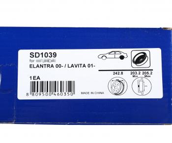 2 269 р. Барабан тормозной HYUNDAI Elantra (00-),Matrix (01-) задний SANGSIN SANGSIN sd1039  с доставкой в г. Майкоп. Увеличить фотографию 4