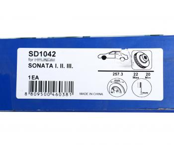 2 259 р. Диск тормозной HYUNDAI Sonata 2 (94-) передний (1шт.) SANGSIN SANGSIN sd1042  с доставкой в г. Майкоп. Увеличить фотографию 6