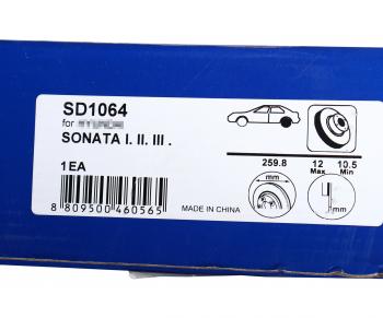 1 999 р. Диск тормозной HYUNDAI Sonata (94-) задний (1шт.) SANGSIN SANGSIN sd1064  с доставкой в г. Майкоп. Увеличить фотографию 5