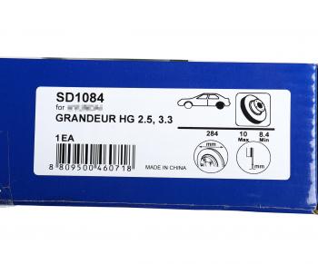 2 299 р. Диск тормозной HYUNDAI Grandeur (11-) KIA Optima (10-) задний (1шт.) SANGSIN SANGSIN sd1084  с доставкой в г. Майкоп. Увеличить фотографию 4