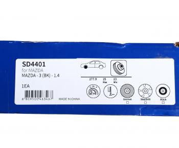 3 299 р. Диск тормозной MAZDA 3 (03-12) (1.6),5 (05-) (R15) передний (1шт.) SANGSIN SANGSIN sd4401  с доставкой в г. Майкоп. Увеличить фотографию 4