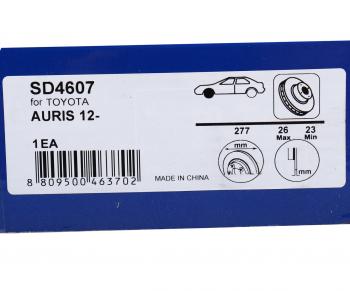 2 999 р. Диск тормозной TOYOTA Corolla (13-) передний вентилируемый (1шт.) SANGSIN SANGSIN sd4607  с доставкой в г. Майкоп. Увеличить фотографию 5