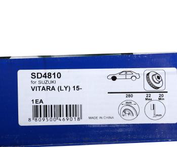 2 899 р. Диск тормозной SUZUKI Grand Vitara (15-) передний (1шт.) SANGSIN SANGSIN sd4810  с доставкой в г. Майкоп. Увеличить фотографию 7