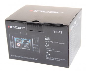 9 449 р. Видеорегистратор с радар-детектором GPS INCAR INCAR sdr-40 tibet  с доставкой в г. Майкоп. Увеличить фотографию 4