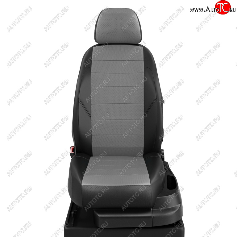 7 949 р. Авточехлы SKODA Rapid (12-) VW Polo (20-) лифтбек экокожа черно-серые AVTOLIDER AVTOLIDER sk23-0401-ec02  с доставкой в г. Майкоп