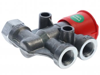 2 199 р. Клапан растормаживания прицепа (красная кнопка) S&K GMBH S&K GMBH sk-3170016-01  с доставкой в г. Майкоп. Увеличить фотографию 2