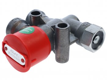 2 199 р. Клапан растормаживания прицепа (красная кнопка) S&K GMBH S&K GMBH sk-3170016-01  с доставкой в г. Майкоп. Увеличить фотографию 1